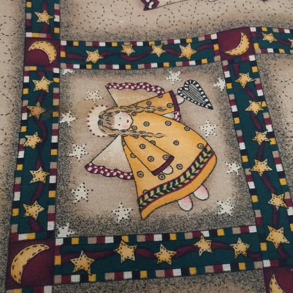 Debbie Mum Angel Folk Art Table Runner, Reversible 14” by 54”🎁 - Picture 8 of 10